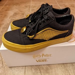 Harry Potter Golden Snitch Vans Mens 7 Women's 8.5